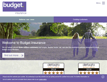 Tablet Screenshot of budgetinsurance.com